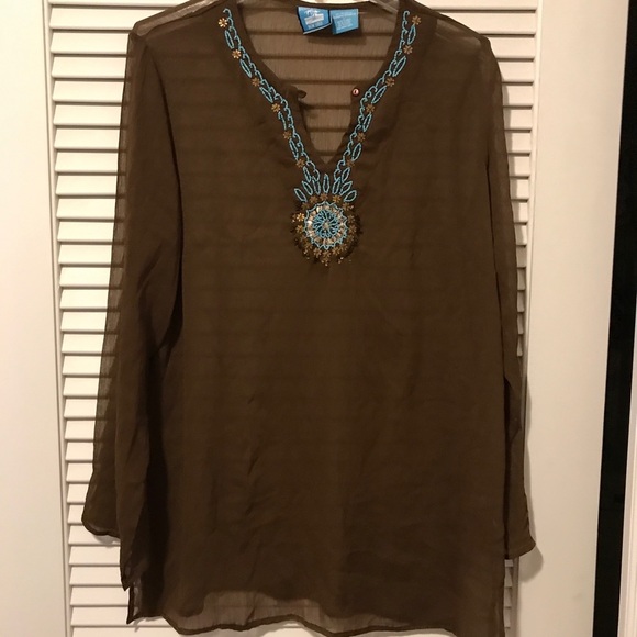 🌴Blue Island Coverup - Picture 1 of 6